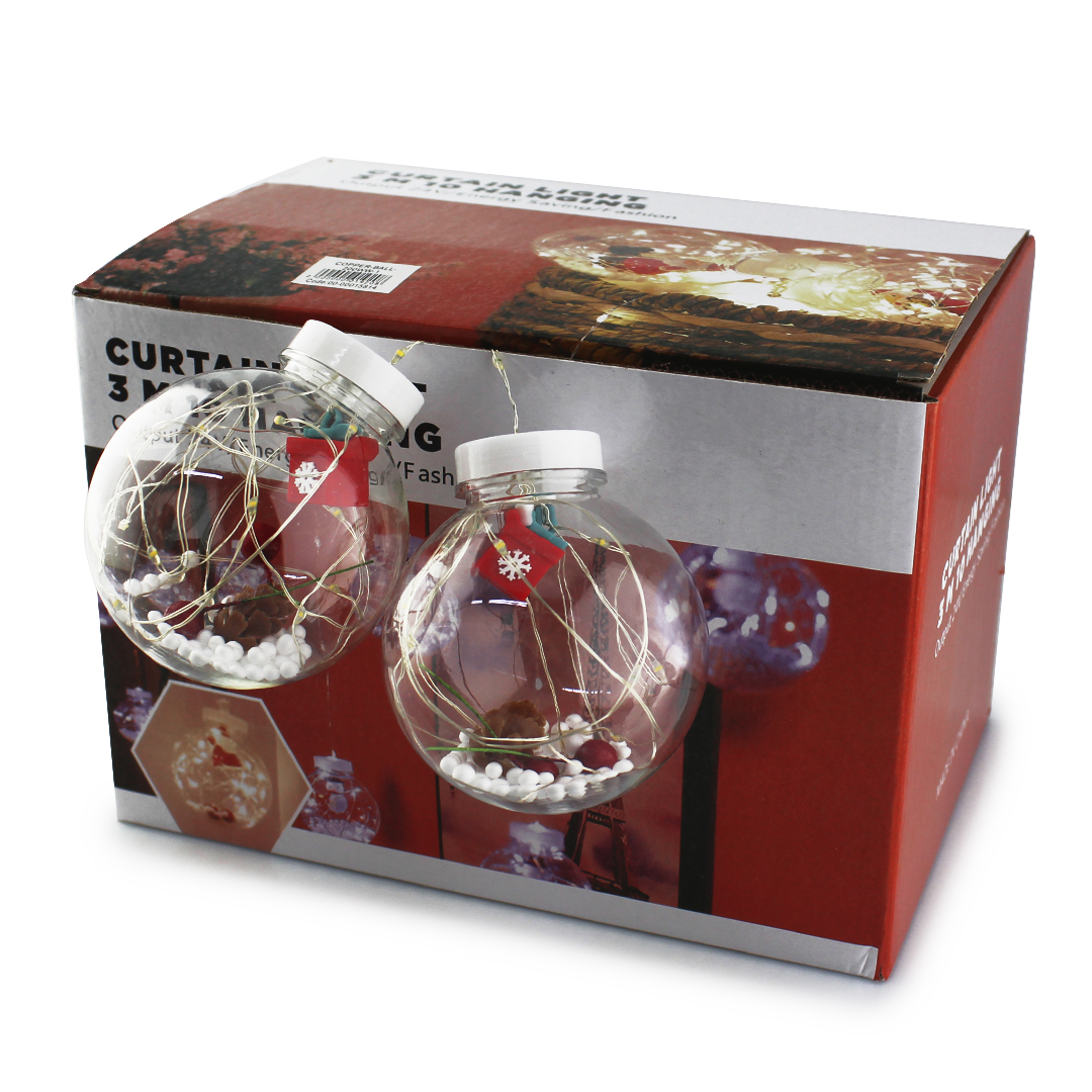 Xmas гірлянда мікс 4 види 200L WW-1 Copper curtain ball lamp WW Тіп.білий 3M*1.5M — 2