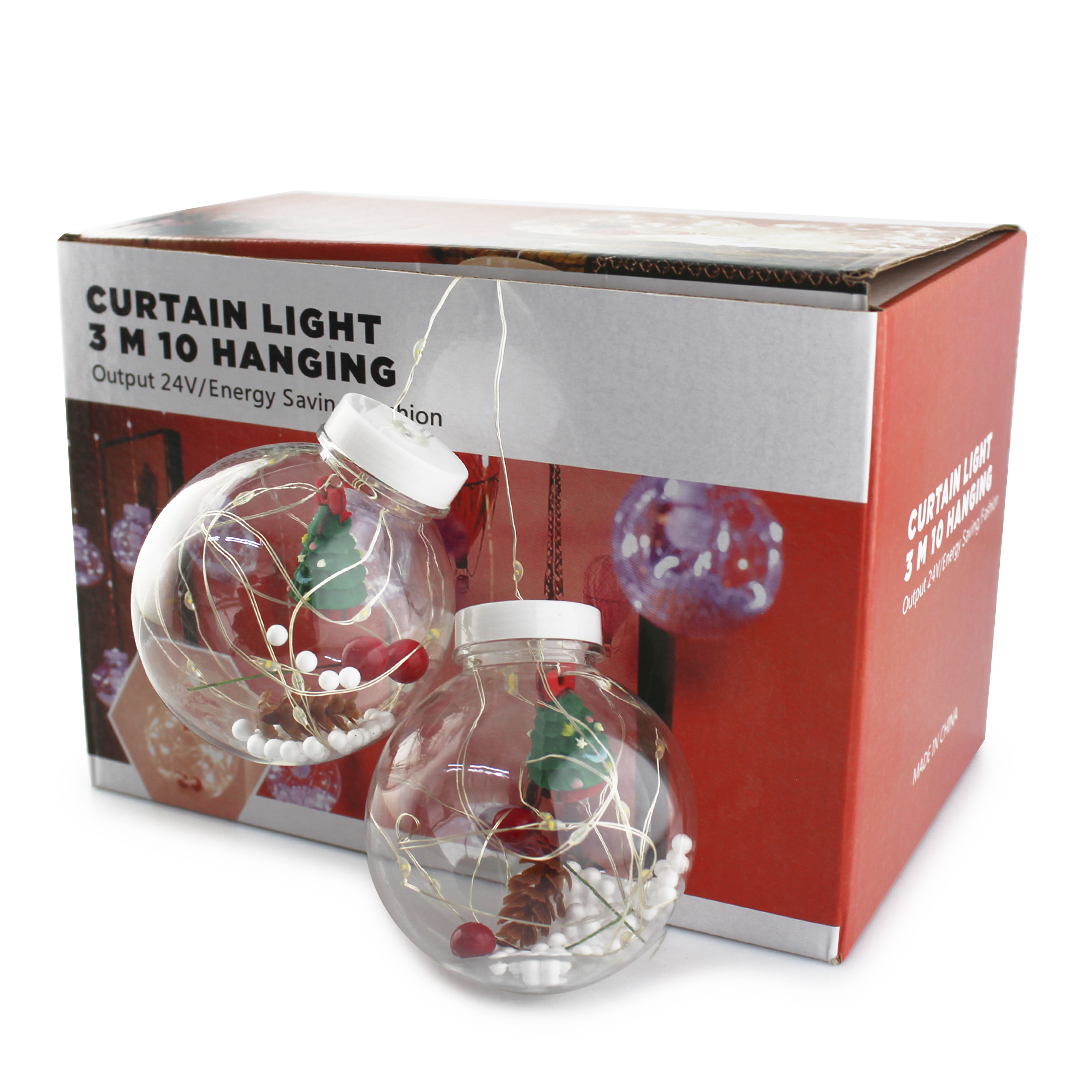 Xmas гірлянда мікс 4 види 200L WW-1 Copper curtain ball lamp WW Тіп.білий 3M*1.5M — 5