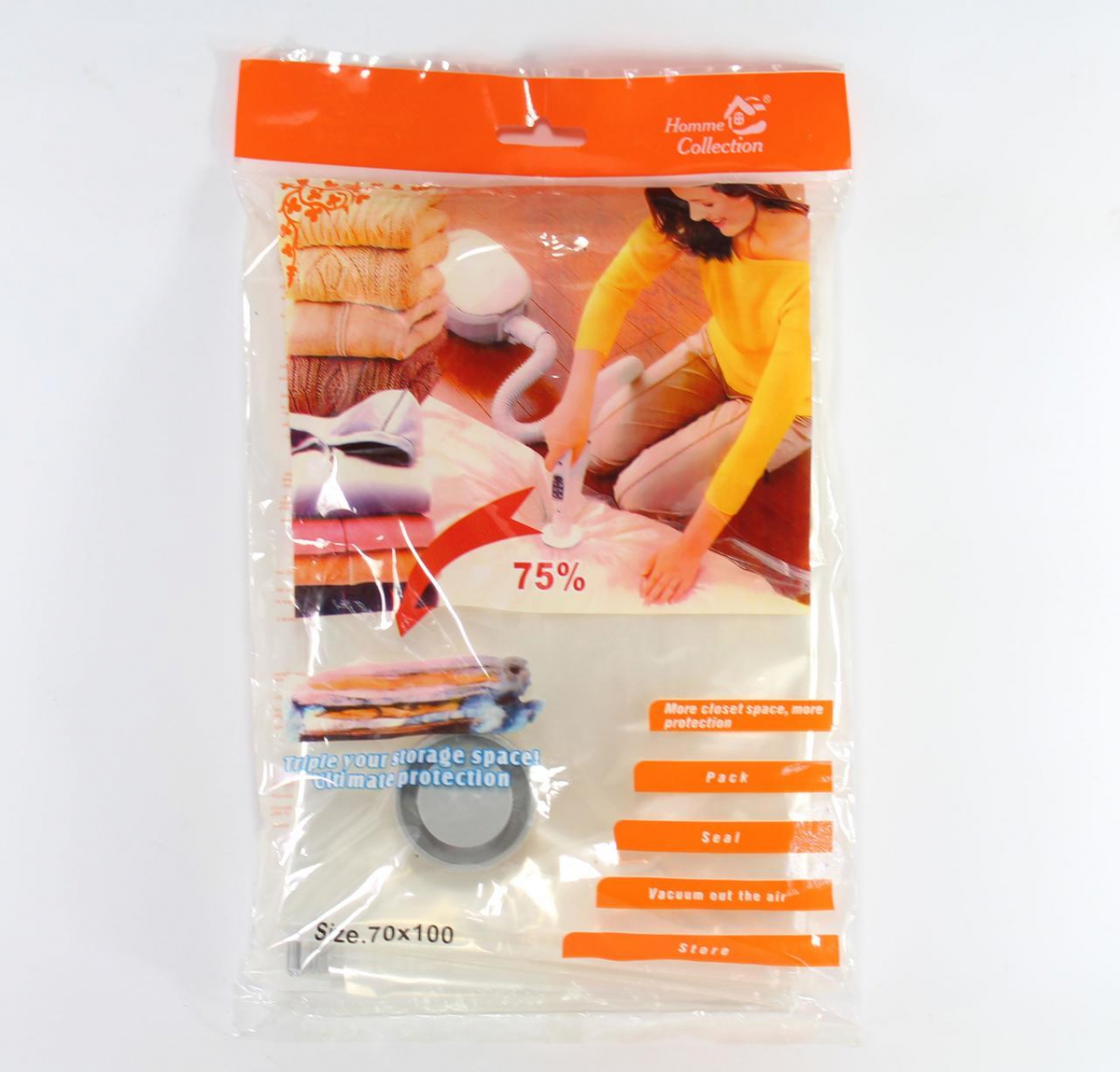 Пакет VACUUM BAG 70*100\A0033 (Ціна за упаковку 12 штук!)