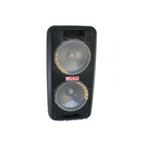 Портативна колонка Su-Kam 1010 + 2 бездротові мікрофони + Bluetooth (12v \ 220v)