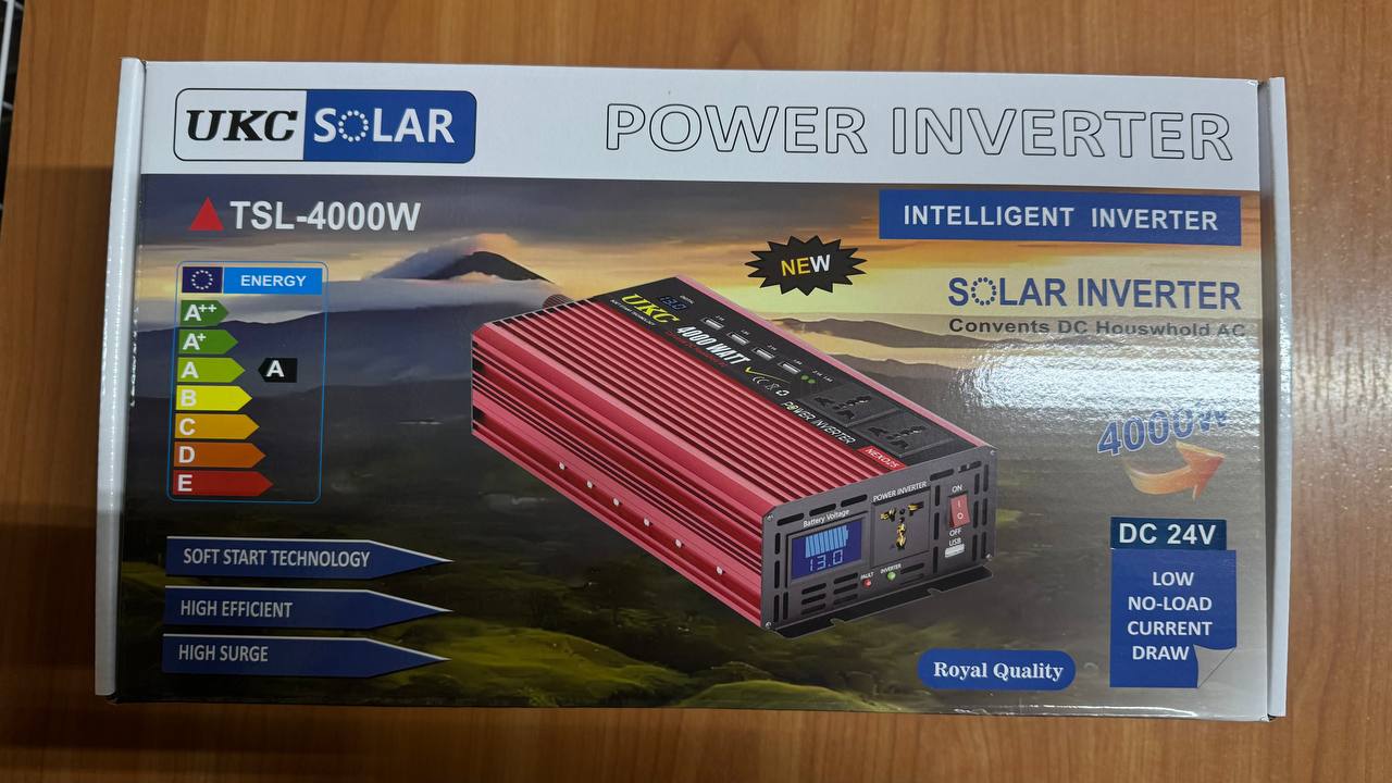 Перетворювач, Інвертор UKC SOLAR TSL-4000W (24V → 220V)
