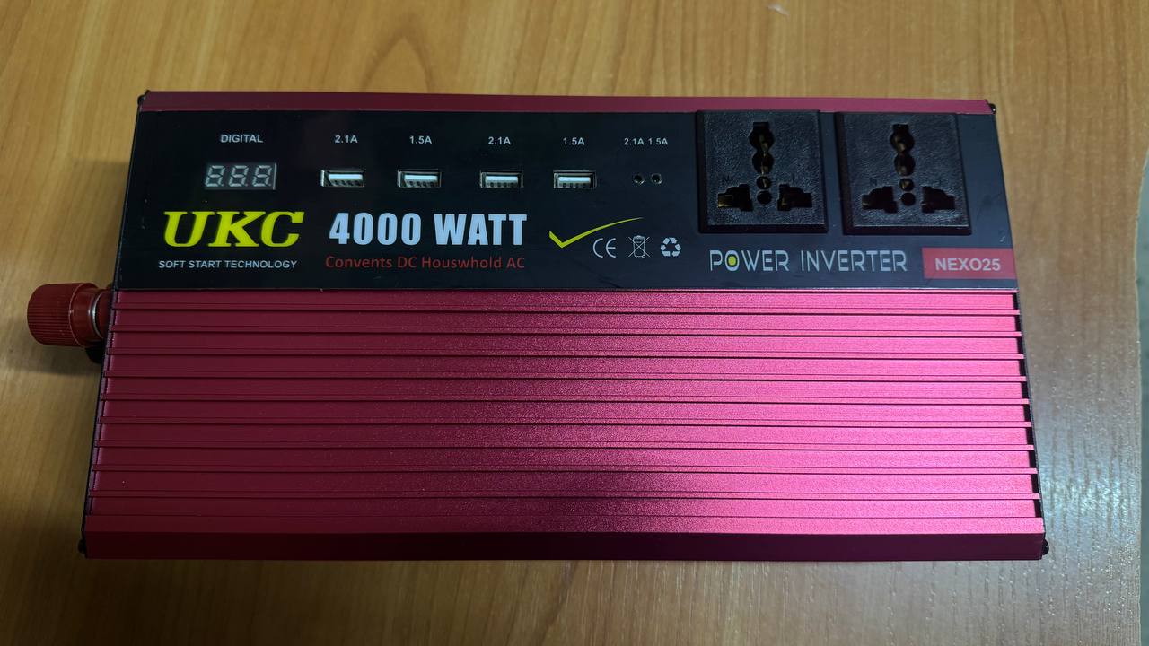 Перетворювач, Інвертор UKC SOLAR TSL-4000W (24V → 220V) — 3