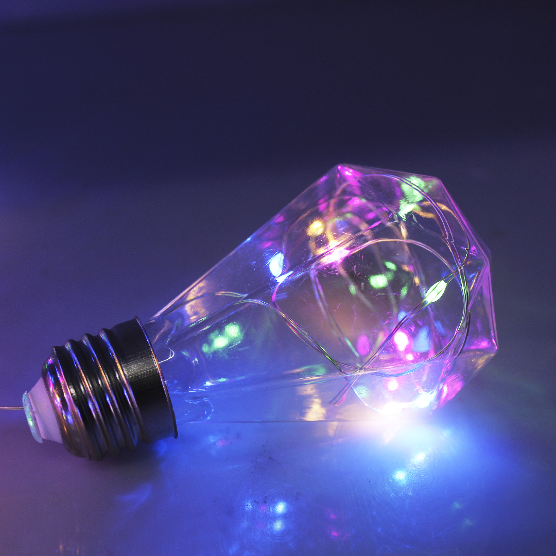 Xmas гірлянда (Штора) 150 Led (Copper) на мідному дроті прозорі кулі Мульти 8см 3M*1,5M — 2