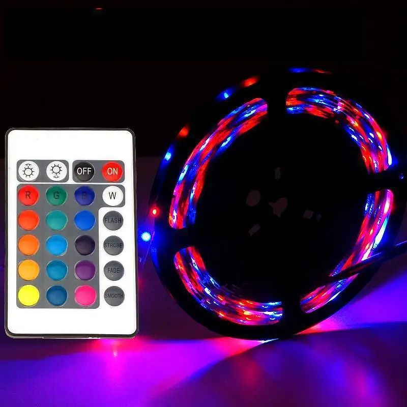Світлодіодна LED стрічка 3528 RGB Комплект (кольоровий діод) — 2