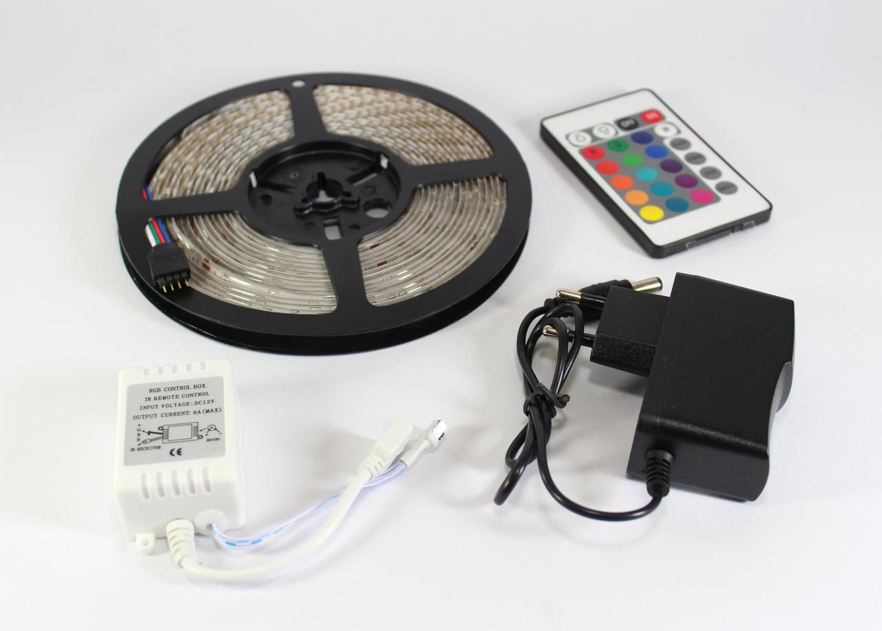 Світлодіодна LED стрічка 3528 RGB Комплект (кольоровий діод) — 4