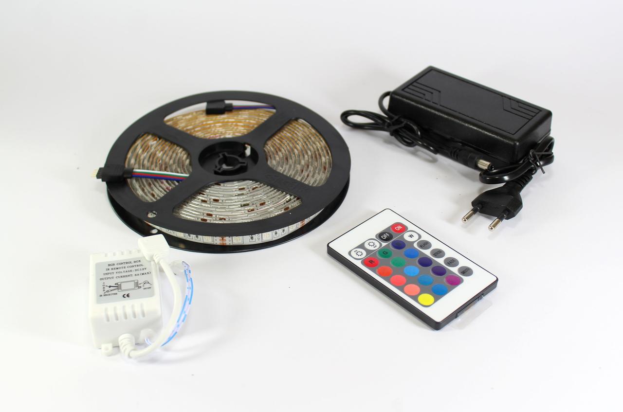 Світлодіодна LED стрічка 5050 RGB Комплект (кольоровий діод)