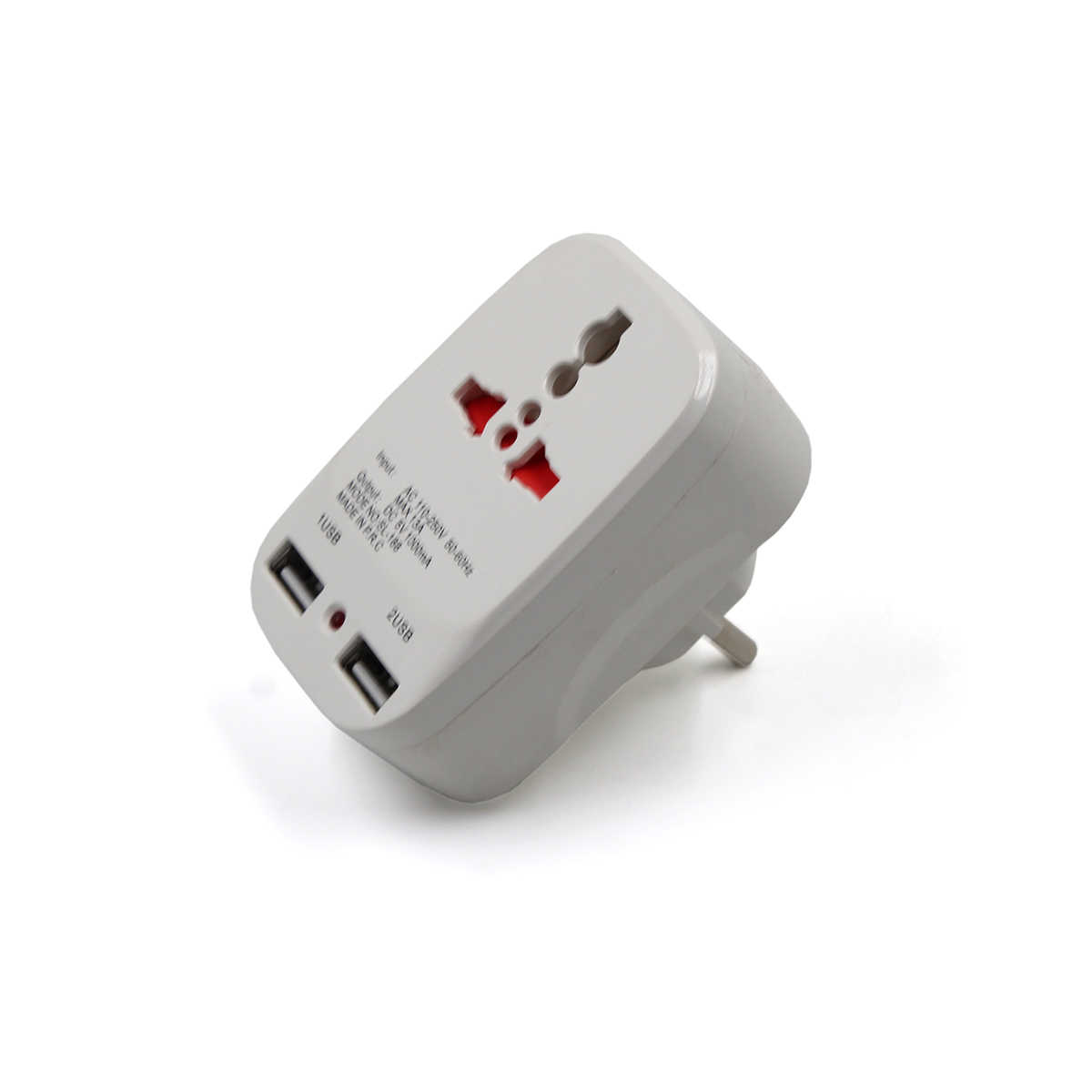 Мережевий трійник 823/SL-188 (2 USB)