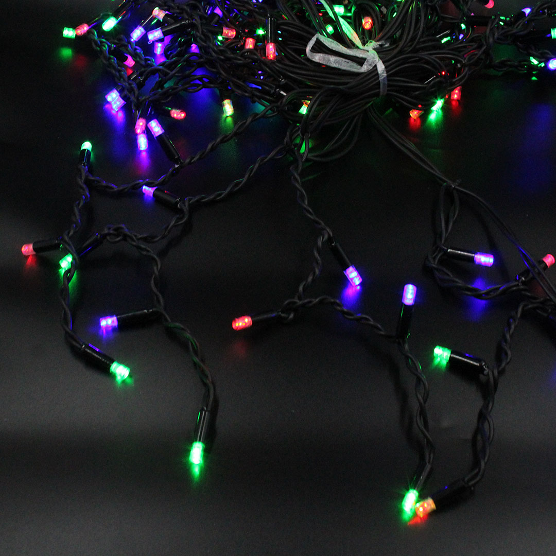Xmas гірлянда LED 120 3.3Line Short curtain(Бульбашки/Бахрома) M-2 Мультицветна 5 M Вул.