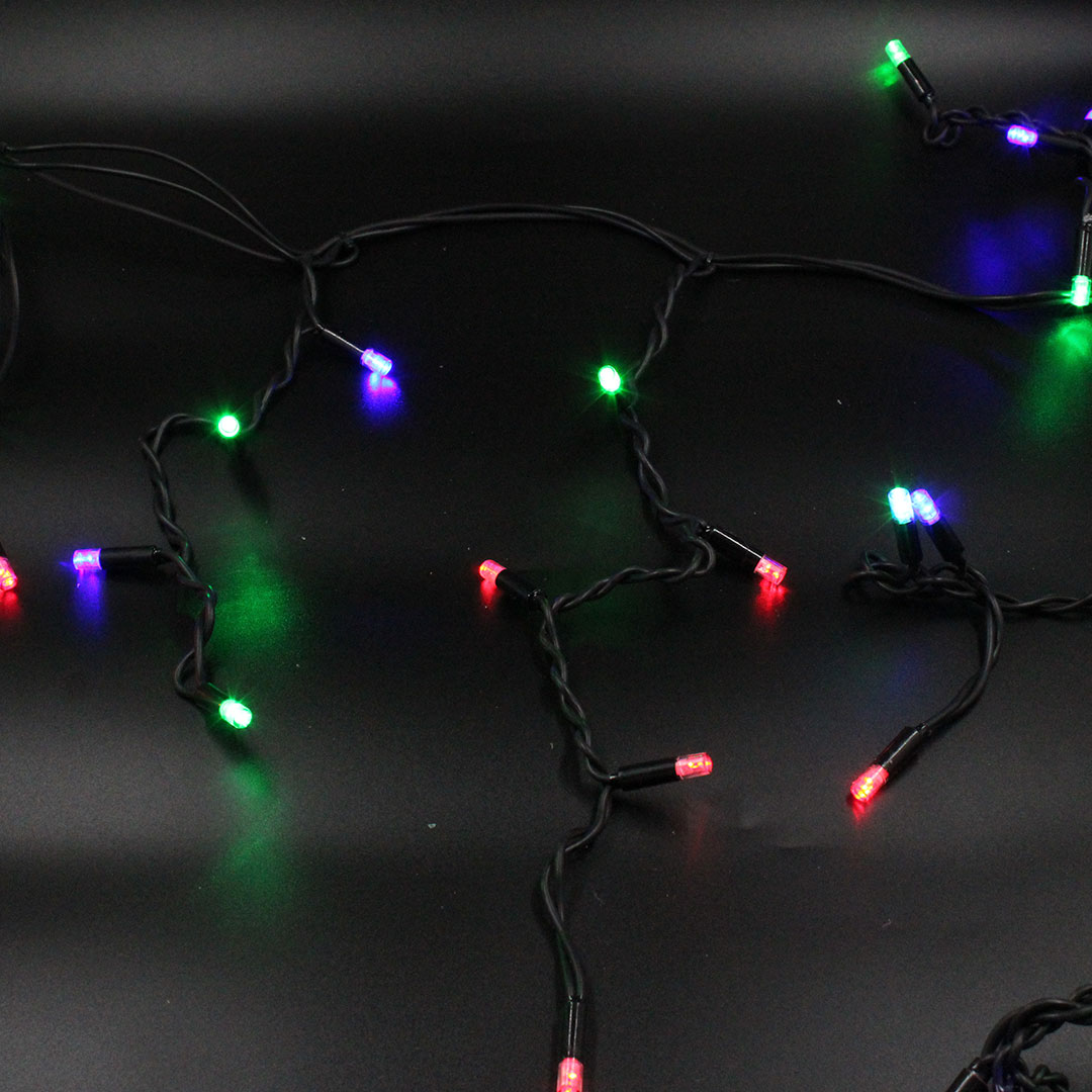 Xmas гірлянда LED 120 3.3Line Short curtain(Бульбашки/Бахрома) M-2 Мультицветна 5 M Вул. — 2