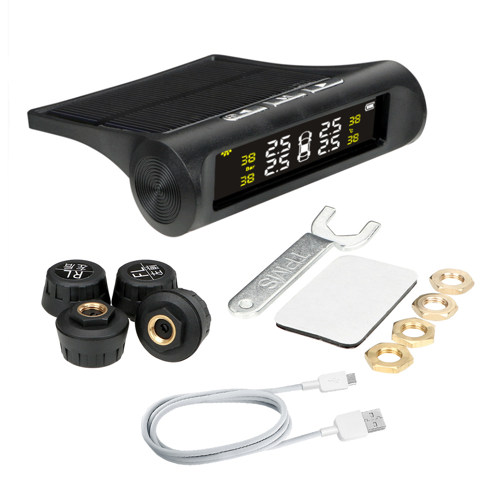 Система контролю тиску в шинах TPMS із зарядкою від сонця та дисплеєм — 3