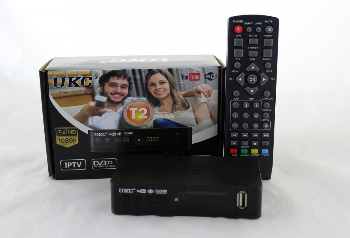 Тюнер DVB-T2 UKC T2-0967 (приймач DVB-T2 для цифрового телебачення з підтримкою Wi-Fi адаптера) — 5