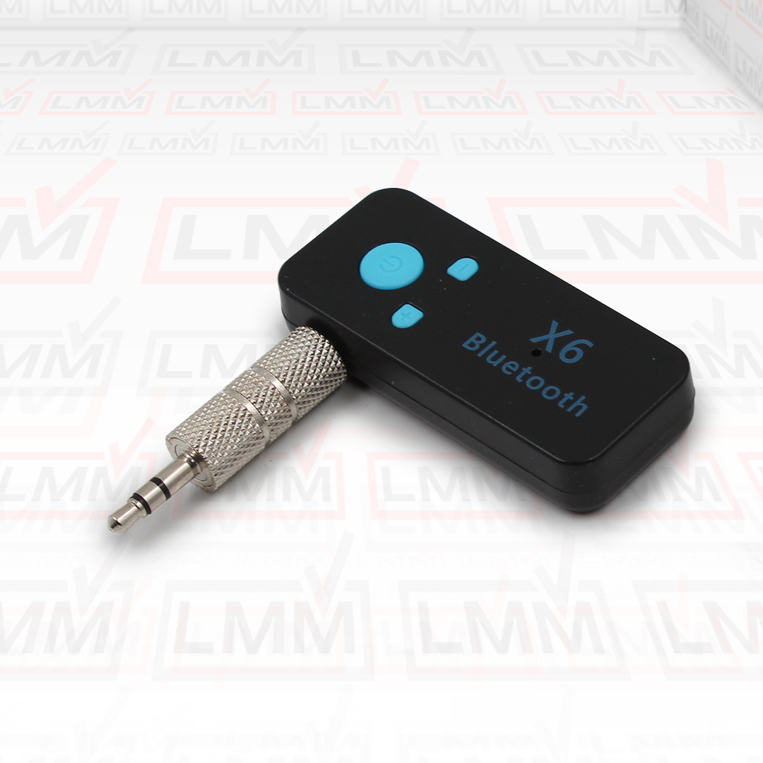 Bluetooth приймач, аудіо ресивер BT X6 з роз'ємом aux 3.5 та microSD — 2