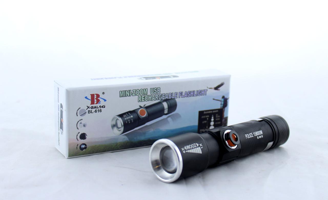 Ліхтарик ручний BL 616 T6 заряджається від microUSB — 2