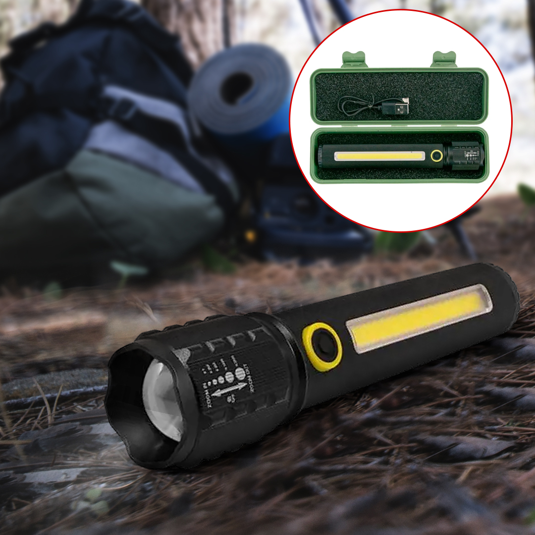 Ліхтарик ручний BL C73 P50 COB із USB зарядкою