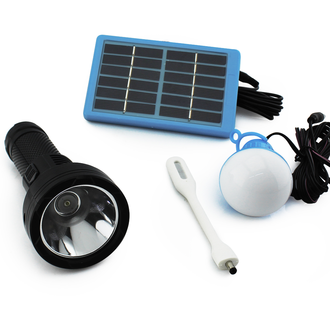 Ліхтарик ручний BL YW-038 hand torch + bulb + solar — 2