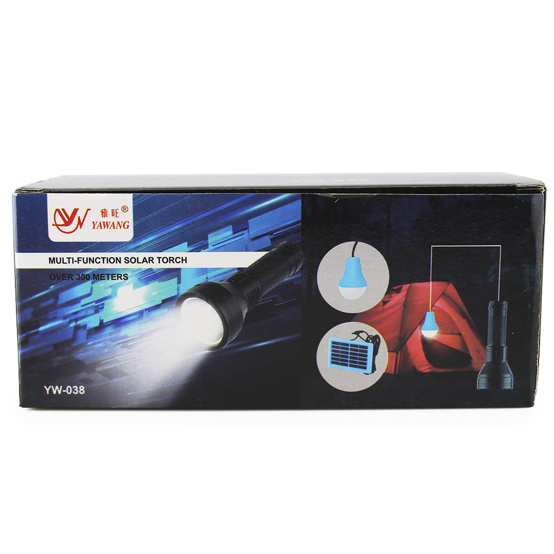 Ліхтарик ручний BL YW-038 hand torch + bulb + solar — 3