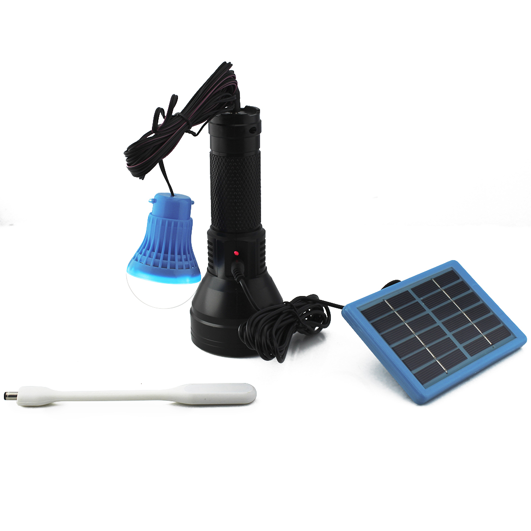 Ліхтарик ручний BL YW-038 hand torch + bulb + solar — 4
