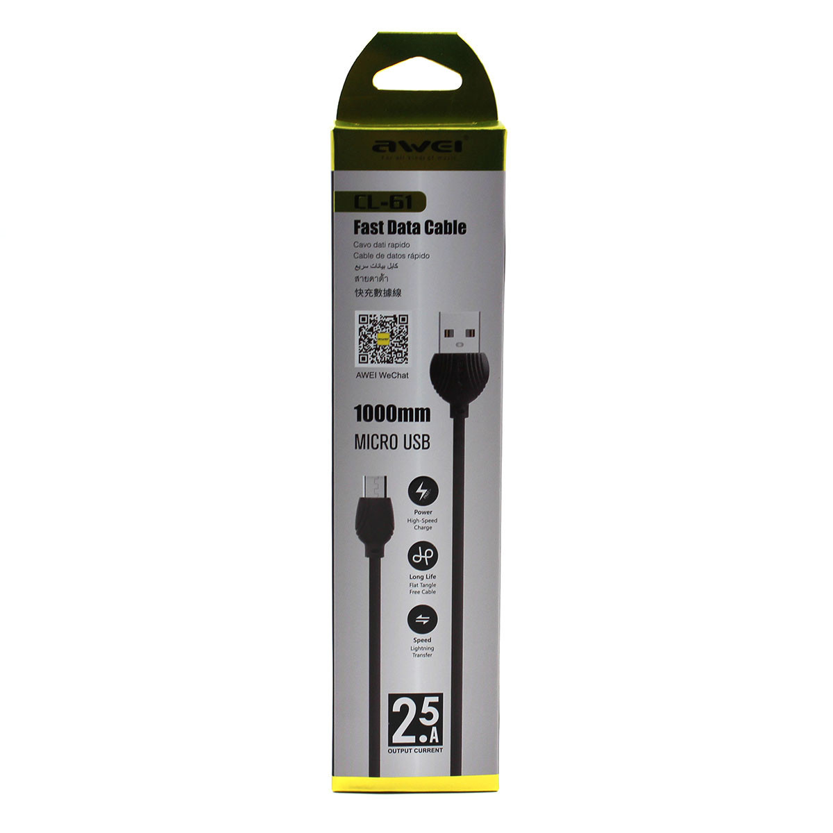 Шнур USB CABLE AWEI CL 61 MICRO — 2