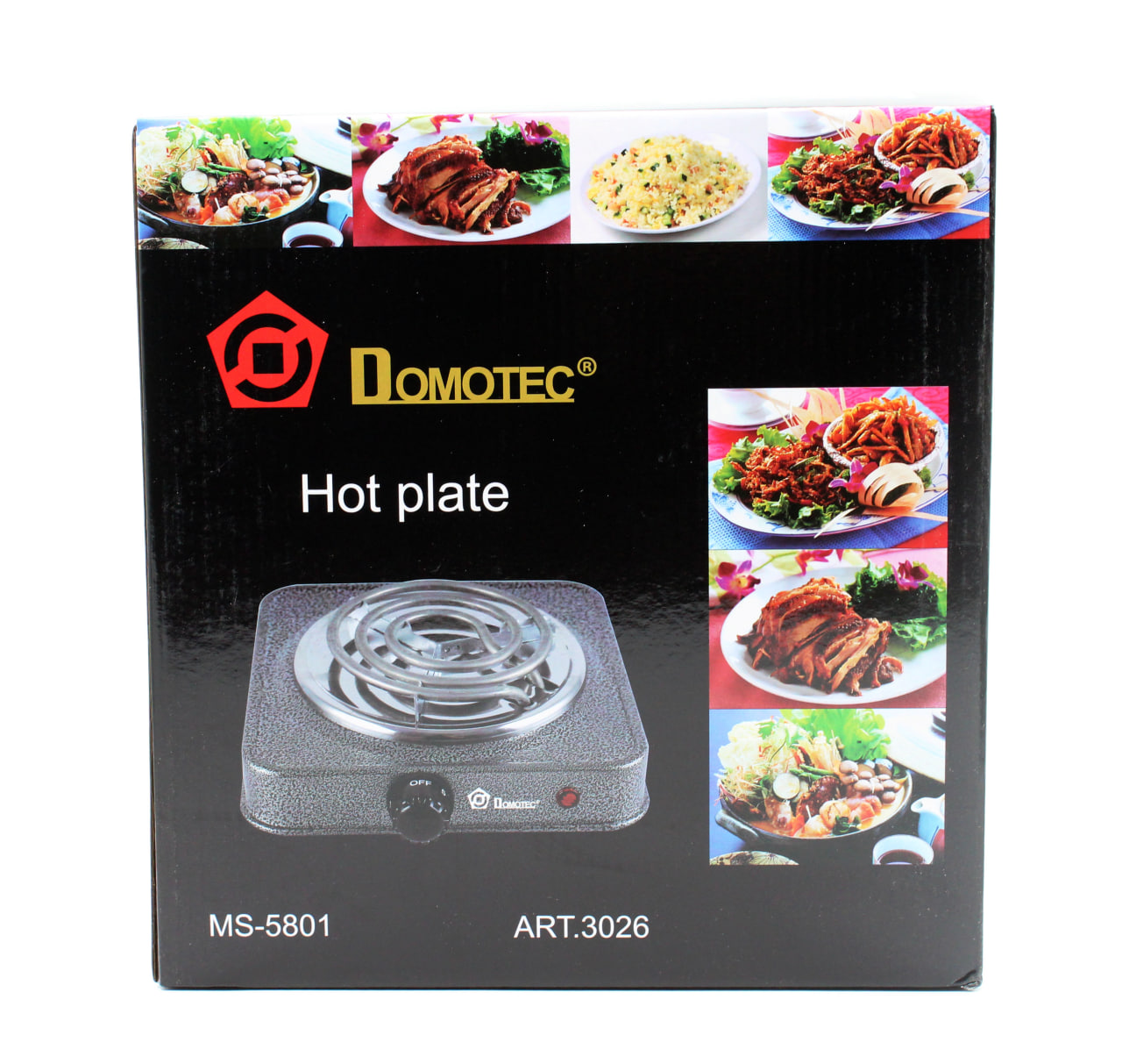 Електроплита Domotec MS-5801 (вузький ТЕН на 1 конфорку/1УТ)