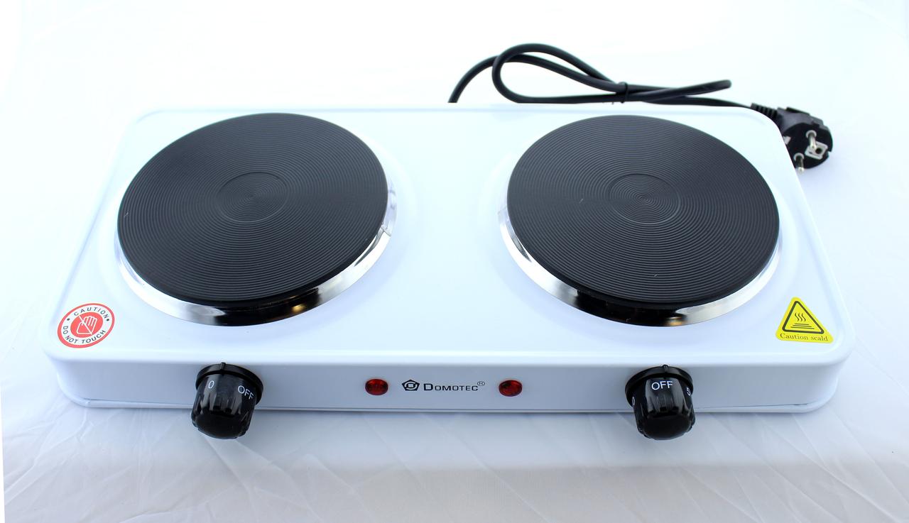 Електроплита Domotec MS-5822 (дискова на 2 конфорки/2Д) — 2