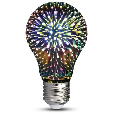 Лампа світлодіодна декоративна 3D Феєрверк A60 E27 LED