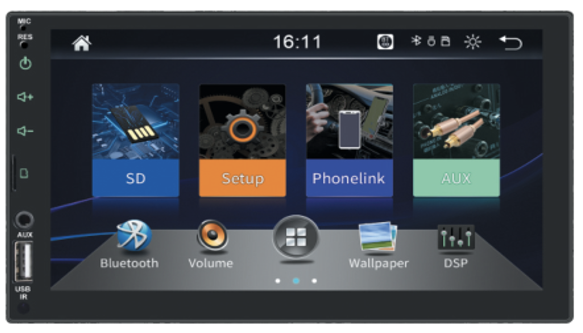 Автомагнітола 2Din з екраном 8'' на Android Ram 2+ Storag 32 7023A