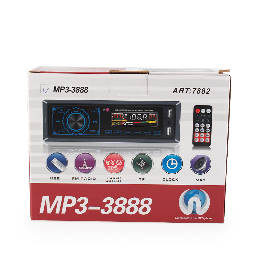 Автомагнітола MP3 3888 ISO 1DIN сенсорний дисплей