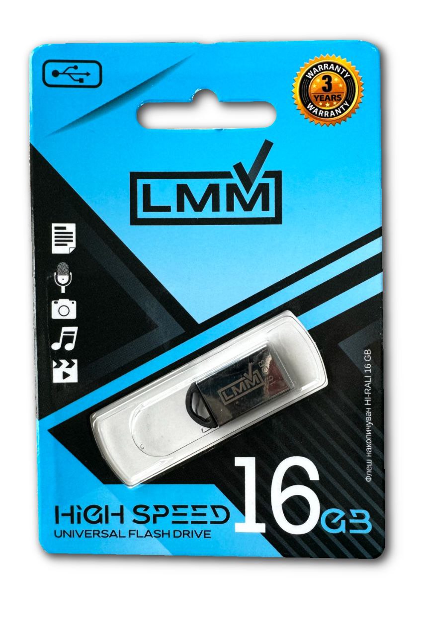 Флешка USB 16GB LMM Mini Fit залізний корпус