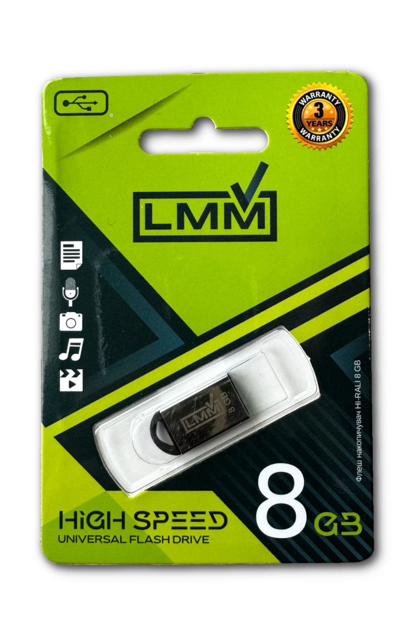 Флешка USB 8GB LMM Mini Fit залізний корпус