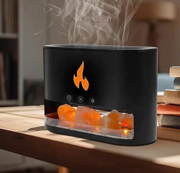 Лампа зволожувач повітря Docsal Flame 3в1