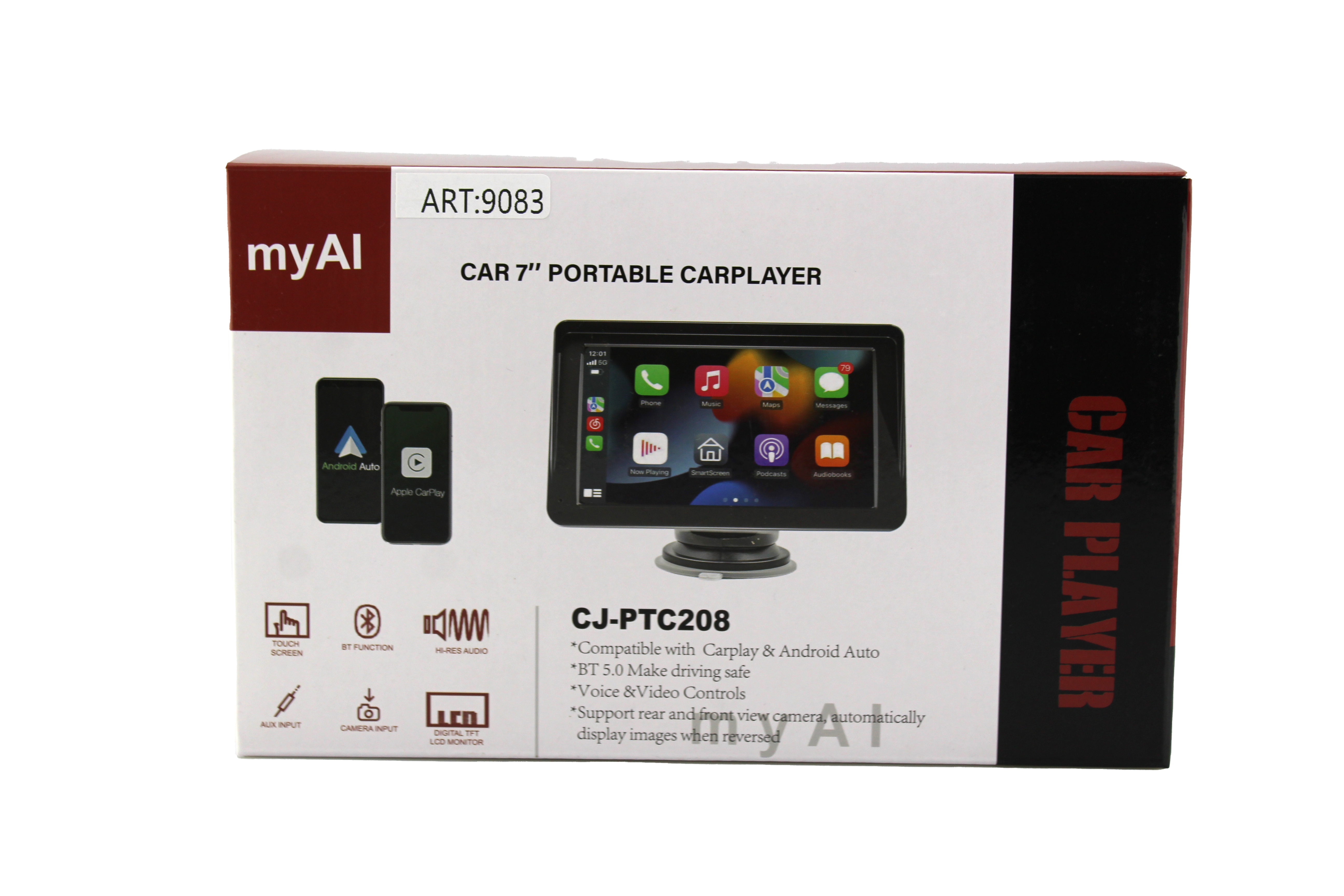 Портативний екран 7-дюймовий з Carplay CJ-PTC 208 — 2