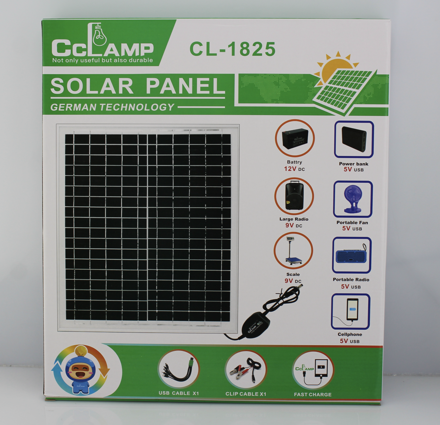 Сонячна панель із usb виходом CL-1825