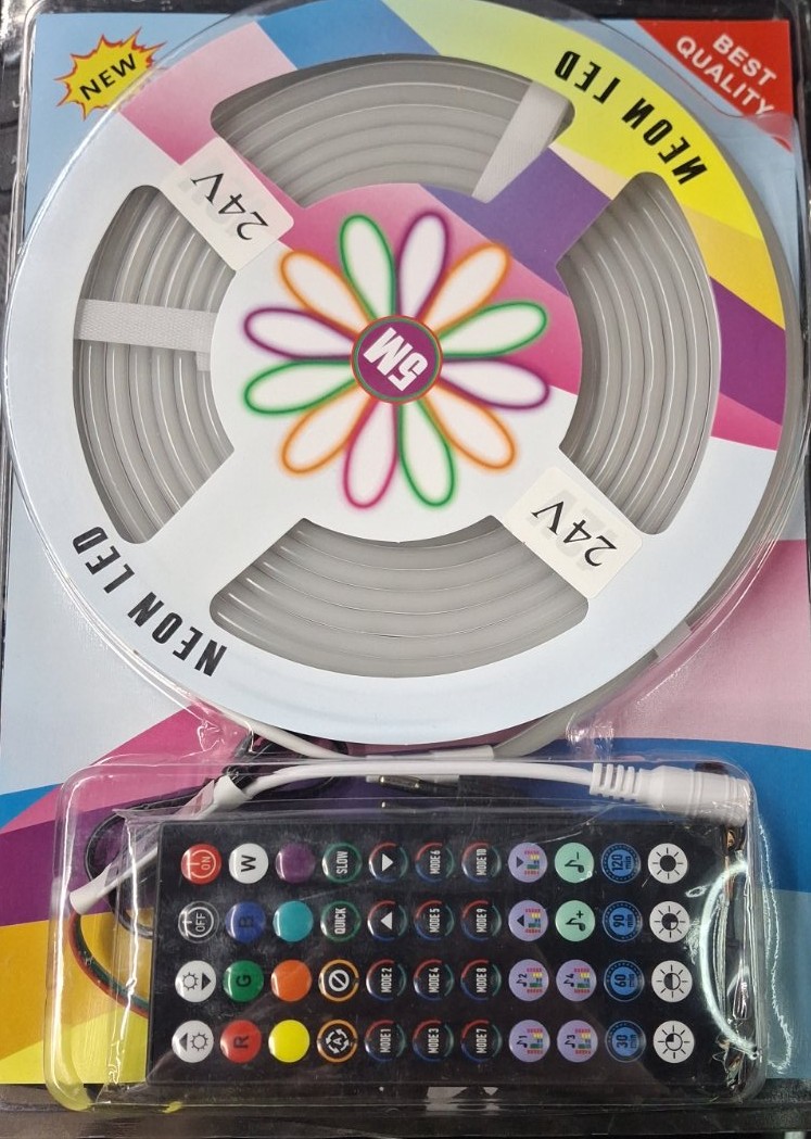 Стрічка Силіконова LED NEON RGB STRIP 5M APP (24v)