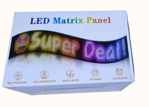 Гнучкий LED екран, кольоровий, Matrix Panel (APP, wifi, 19см. * 130см.)