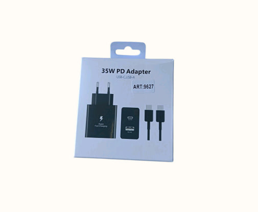 Адаптер 35W USB та Type-C виходи + кабель, PD
