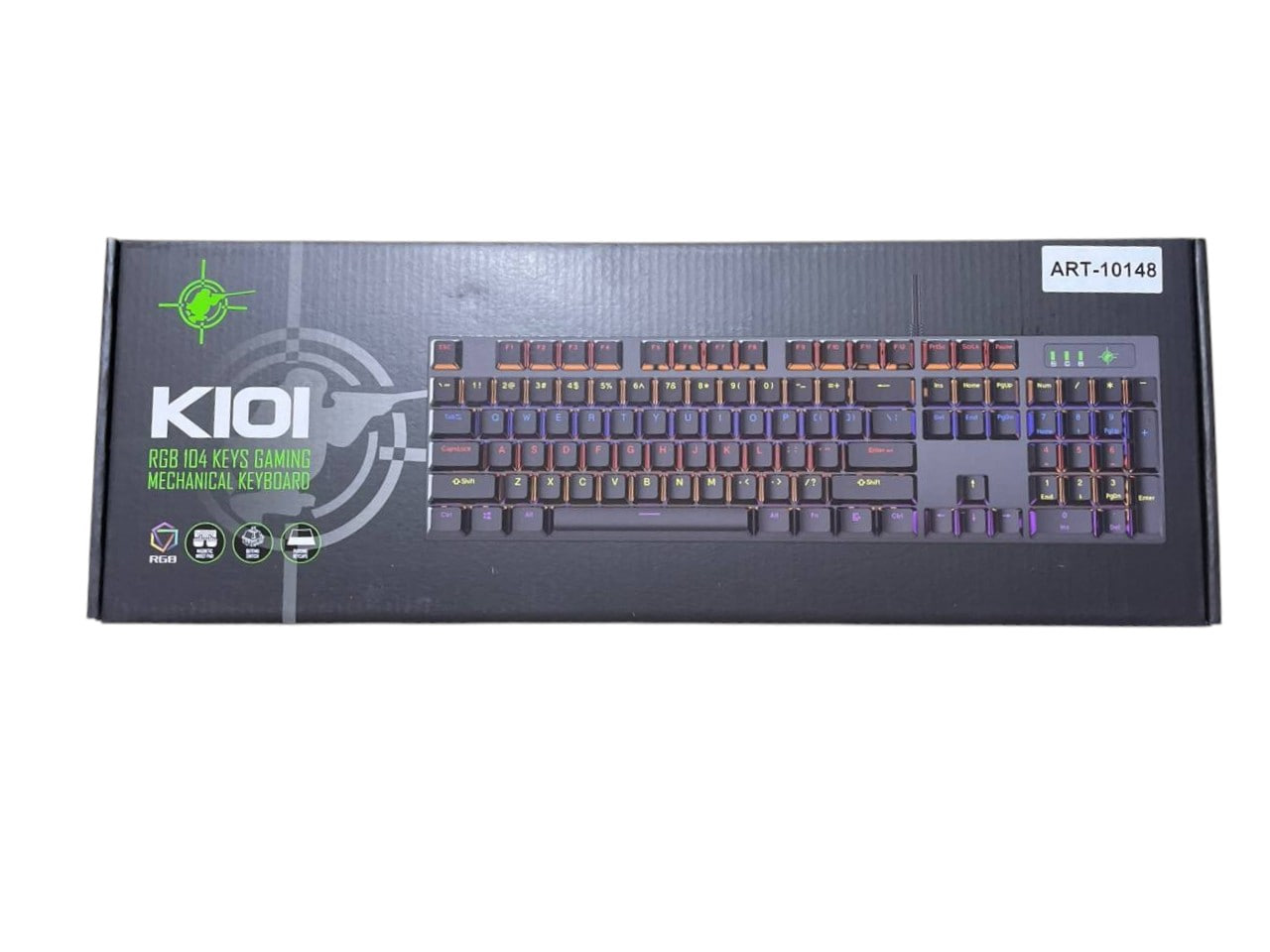 Ігрова клавіатура з підсвічуванням RGB 104 клавіш K101