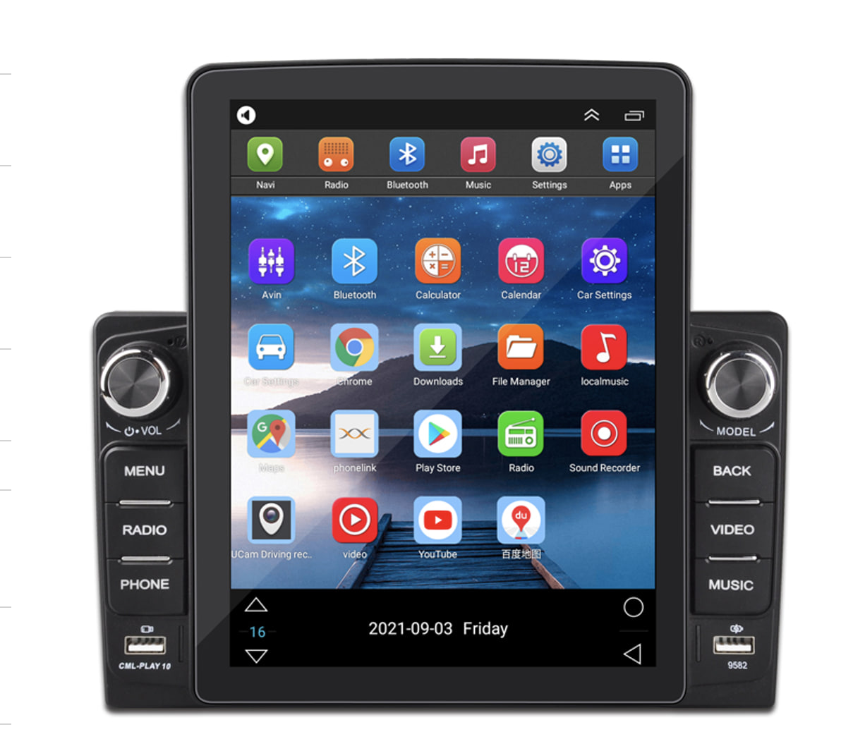 Автомагнітола 9582A 9,5'' carplay android 4+64