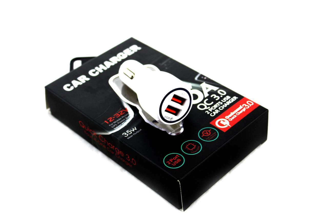 Адаптер CAR (АВТОМОБІЛЬНИЙ) 2 USB QC 3.0 SY681 — 3