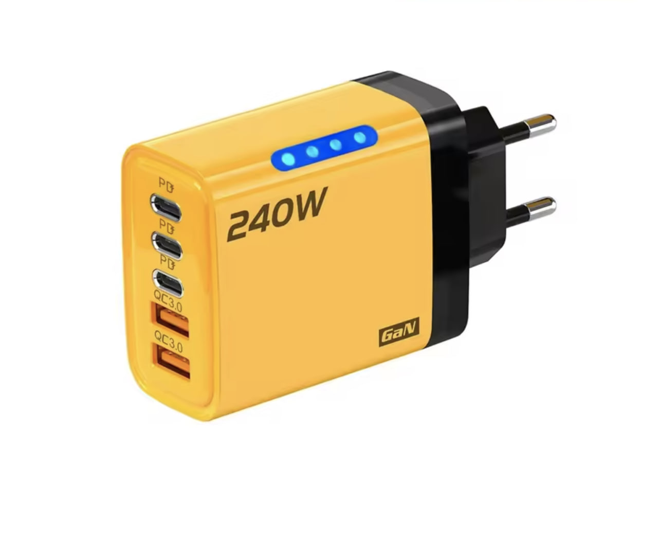 Адаптер 240W 3 Type-C та 2 USB QC 3.0