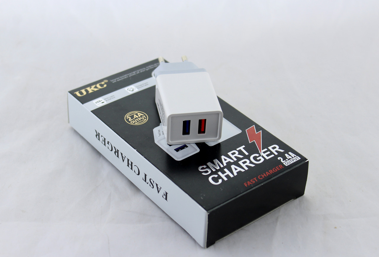 Адаптер на 2 USB з підтримкою Fast Charge AR-001 — 2