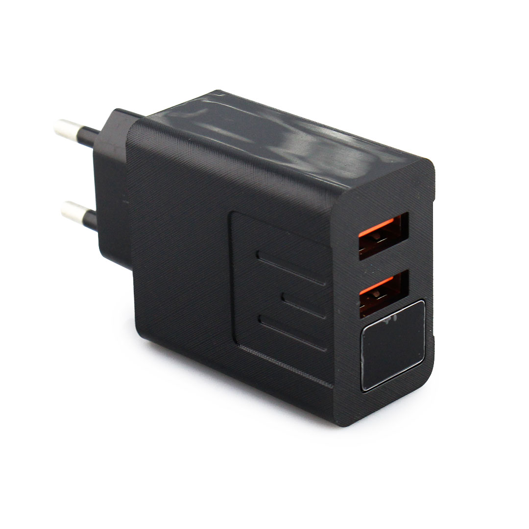 Адаптер на 2 USB з дисплеєм та підтримкою fast charge, CX QC03 — 3