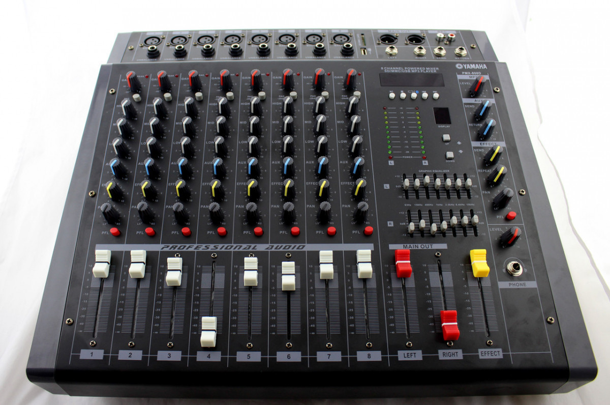 Аудіо мікшер Mixer BT 808D 8 каналів — 2