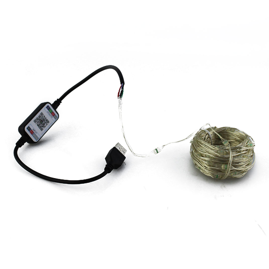 Led гірлянда c bluetooth та управління з телефону + 10 meter, APP BT на мідному дроті Крапля роси — 2