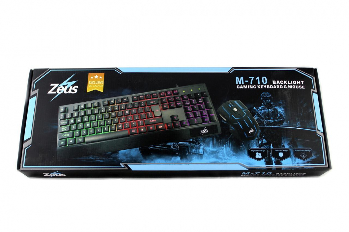 Клавіатура LED GAMING KEYBOARD+Mouse M 710 — 2