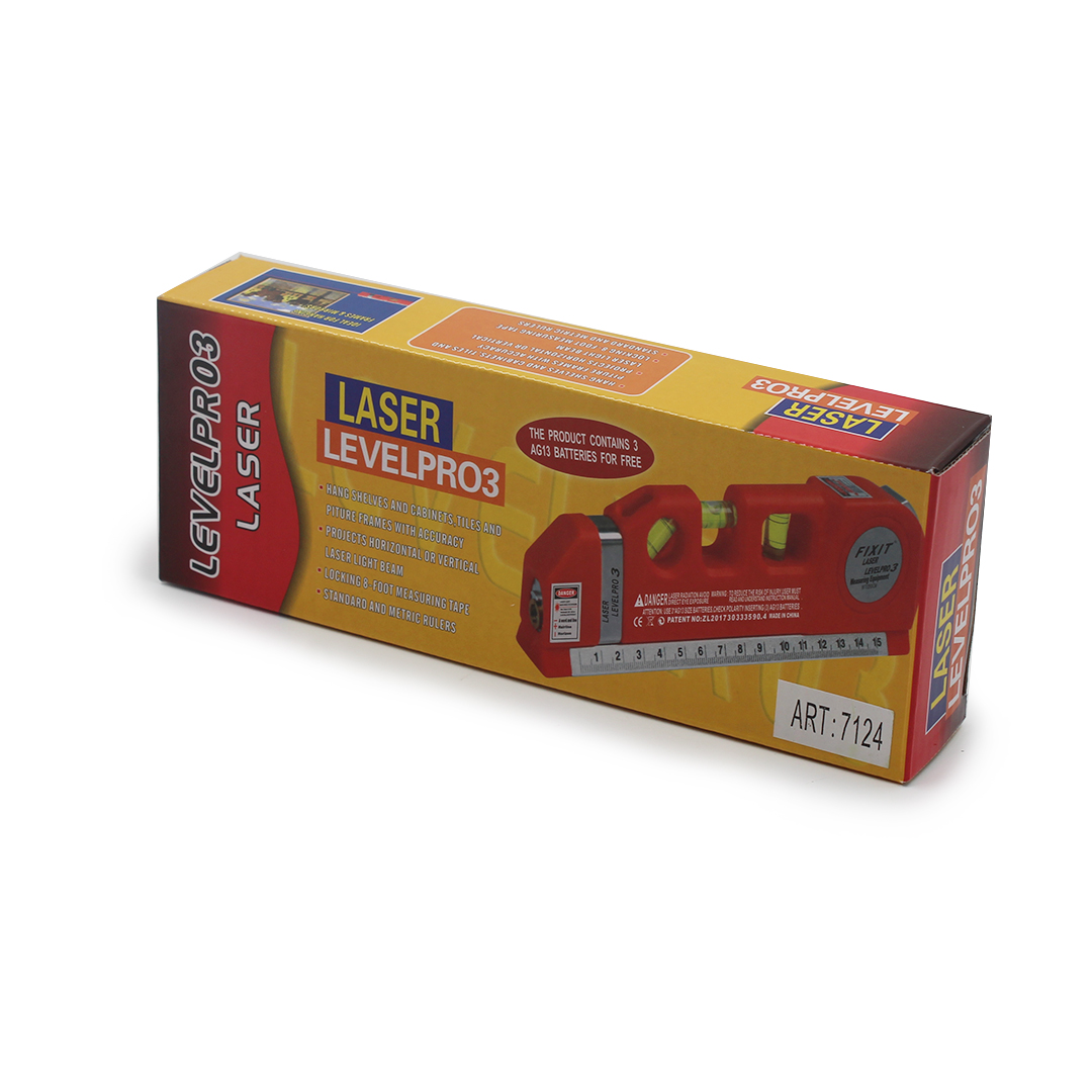 Лазерний рівень із вбудованою рулеткою LASER LEVEL PRO 3 — 2