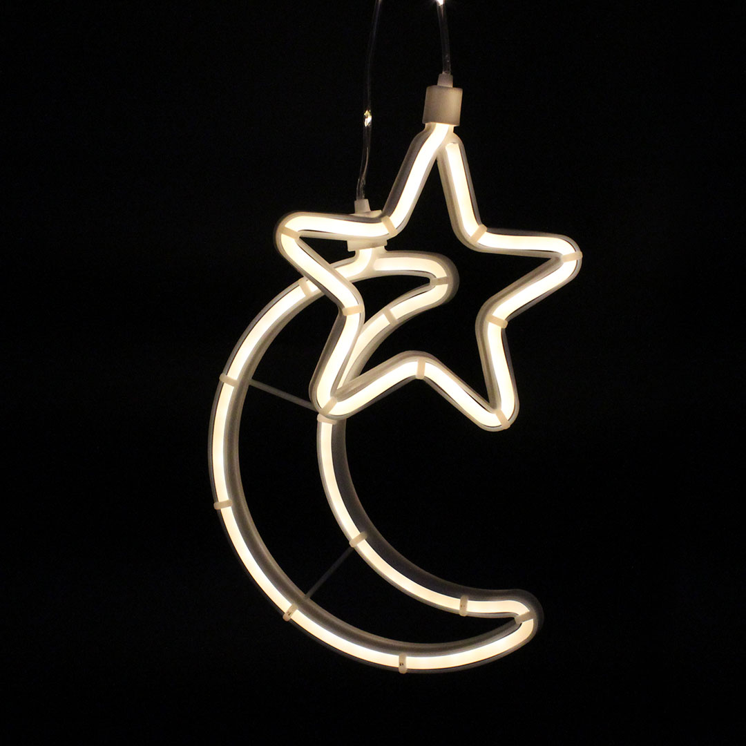 Xmas гірлянда Copper curtain ball lamp 9WW-1 Теплий білий Місяць 5 Зірка 4 3M*0.7M (ТІЛЬКИ ЯЩИКОМ!) — 2